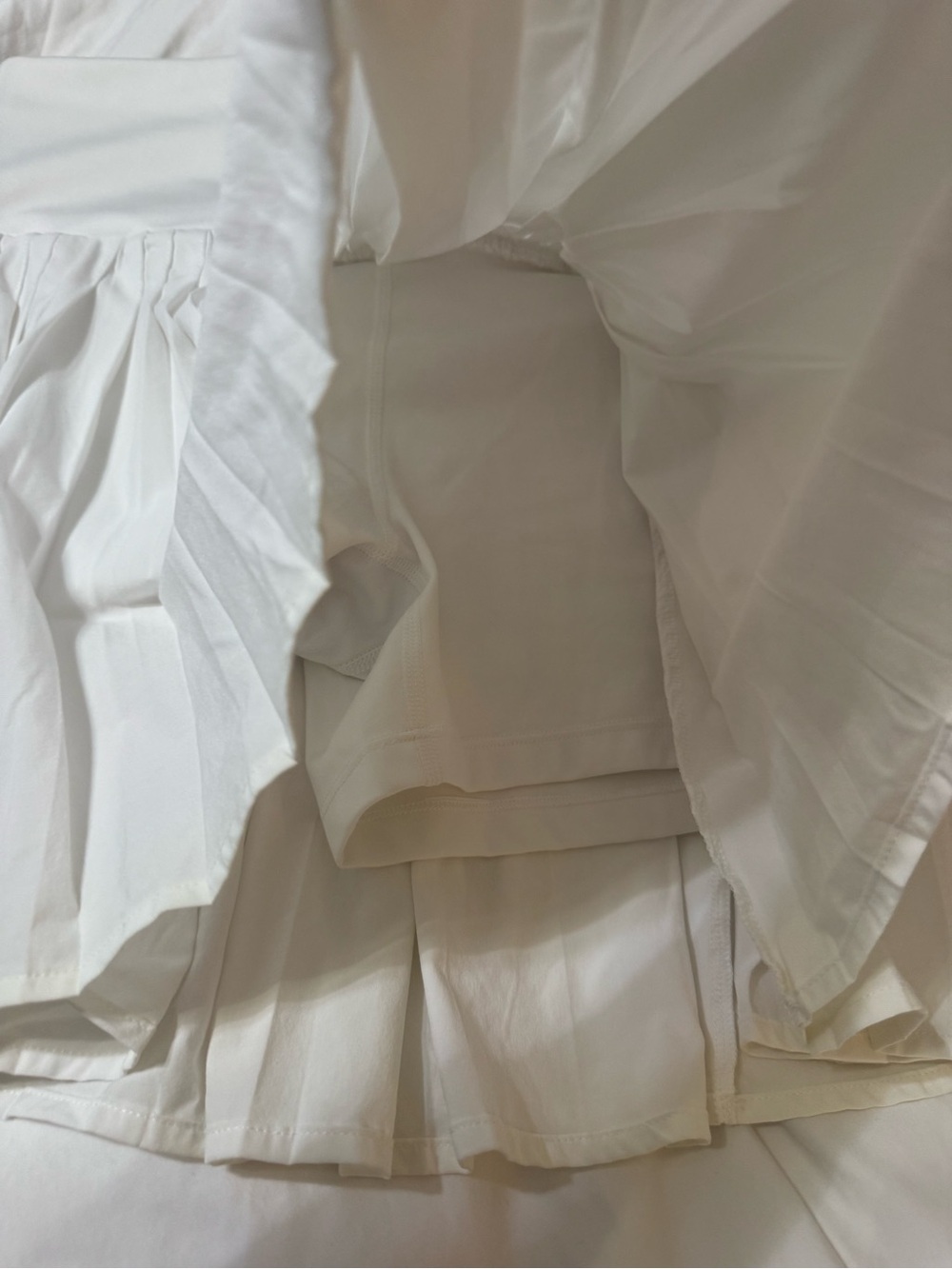 All in motion White Pleated Mini Skort - Classic Women's Skort - Picture 4 of 7